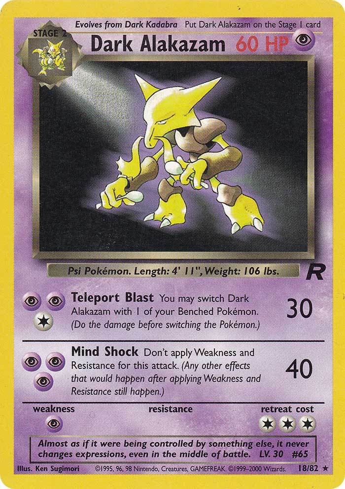 18/82 - Dark Alakazam