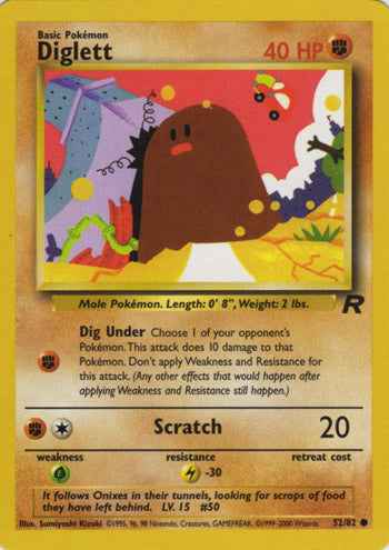 52/82 - Diglett