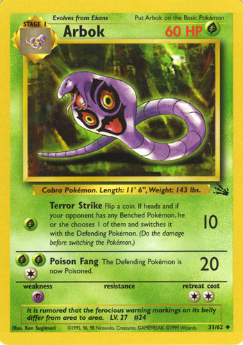 31/62 - Arbok