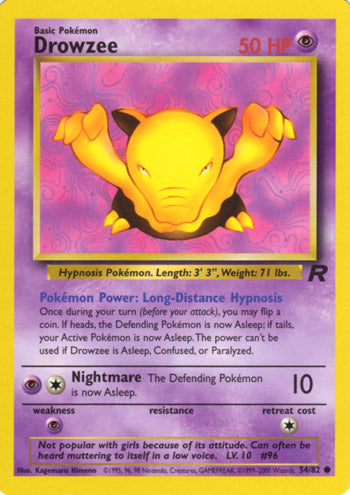 54/82 - Drowzee